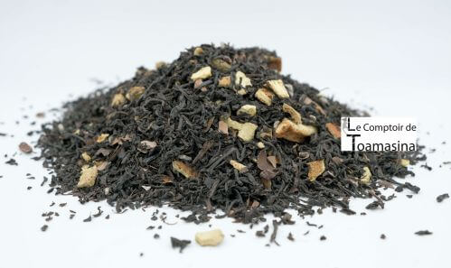 Chá preto aromatizado com chocolate e laranja - Chá Preto Laranja e Chocolate